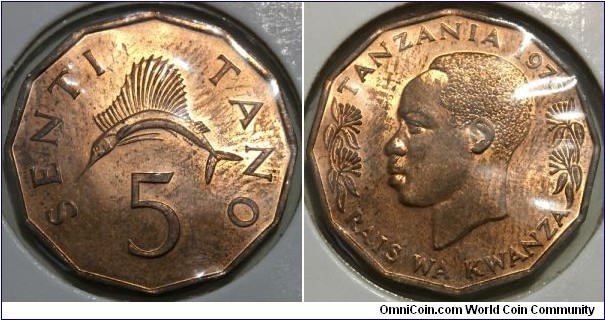 5 Senti (United Republic of Tanzania // Bronze 4g) 