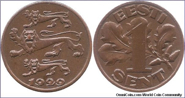 1 Sent 1929 Estonia