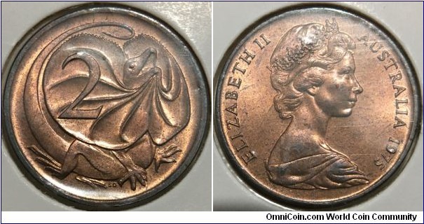 2 Cents (Commonwealth of Australia / Queen Elizabeth II // Bronze 5.18g) 