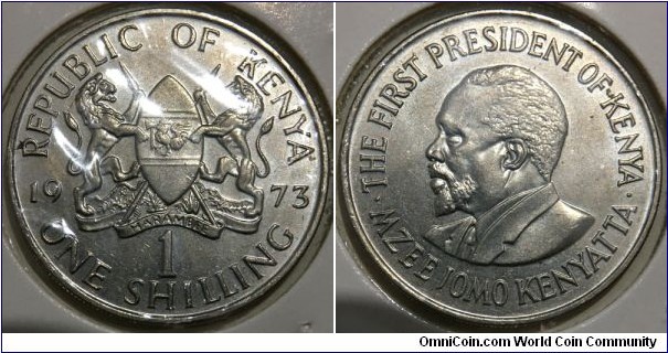 1 Shilling (Republic of Kenya // Copper-Nickel) 
