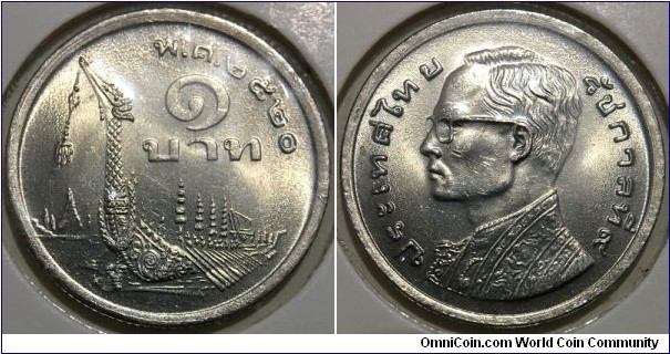 1 Baht (Kingdom of Thailand / King Rama IX // Copper-Nickel)