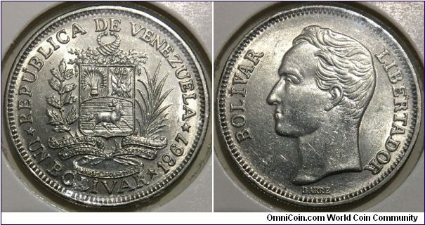 1 Bolivar (4th Republic of Venezuela // Nickel 5g) 