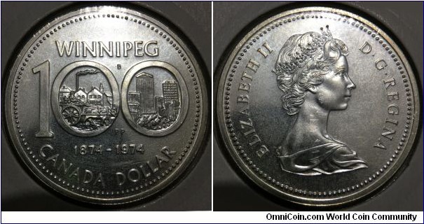1 Dollar (Commonwealth - Federal State of Canada / Queen Elizabeth II / 100th Anniversary of the City of Winnipeg / SPECIMEN // SILVER 0.500 / 23.33g / ⌀36.1mm / Mintage: 628.183 pcs)
