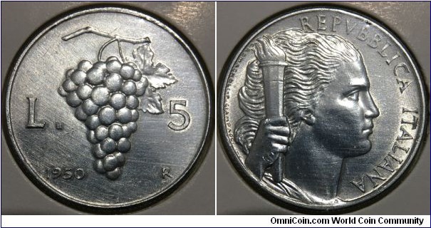 5 Lire (Italian Republic // Aluminium) 