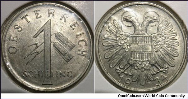 1 Schilling (Federal State of Austria // Copper-Nickel) 