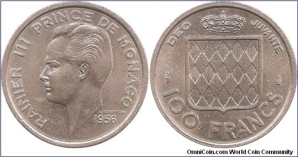 100 Francs 1956 Monaco