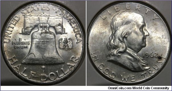 1/2 Dollar (United States of America / Franklin Half Dollar // SILVER 0.900 / 12.5g / ⌀30.6mm) 