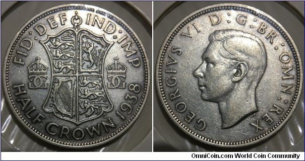 1/2 Crown (United Kingdom / King George VI // SILVER 0.500 / 14.14g / ⌀32.3mm) 
