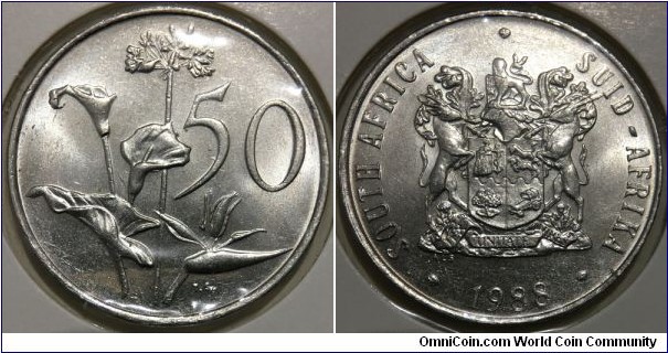 50 Cents (Republic of South Africa // Nickel 9.5g)