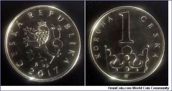 Czech Republic (Czechia) 1 koruna. 2017