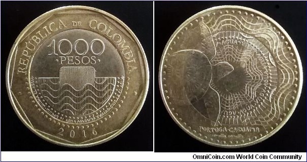 Colombia 1000 pesos.
2016, Second piece in my collection.