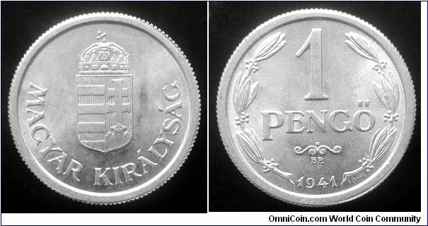 Hungary 1 pengo. 1941,  Nice condition. Third piece in my collection.