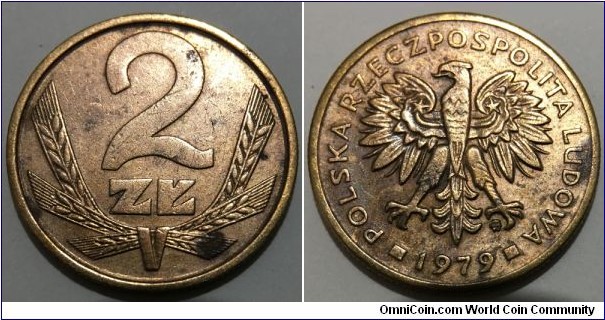 2 Zlote (Polish People's Republic // Brass 3g) 