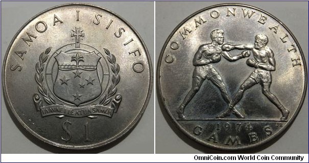 1 Tala (Western Samoa / Malietoa Tanumafili II / 10th British Commonwealth Games // Copper-Nickel / Low Mintage: 40.000 pcs) 