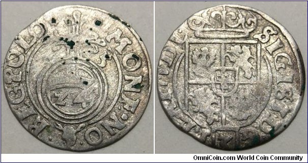 1 Poltorak / 3 Polker (Polish – Lithuanian Commonwealth / King Sigismund III Vasa // SILVER)