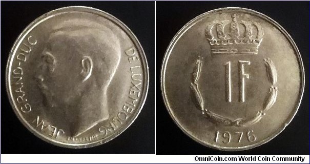 Luxembourg 1 franc. 1976