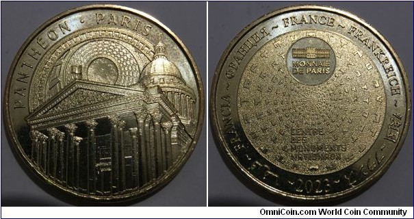 Monnaie de Paris - Tourist Token (The Pantheon / Nordic Gold)