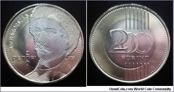 Hungary 200 forint. 2023, 200th Anniversary of the birth of Sándor Petőfi.

