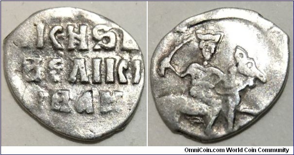 1 Denga (Tsardom of Russia / Tsar Ivan IV the Terrible // SILVER 0.960 / 0.34g / Minted 1535-1547) 