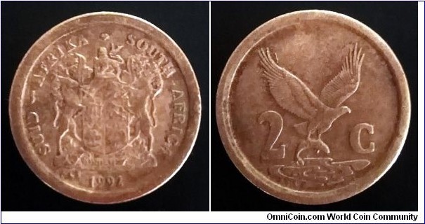 South Africa 2 cents. 1991