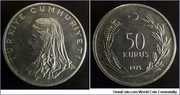Turkey 50 kurus. 1975 (II)