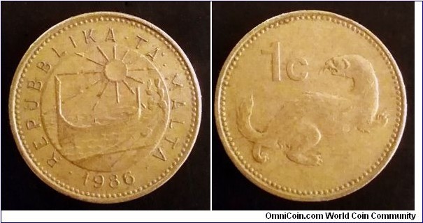 Malta 1 cent. 1986