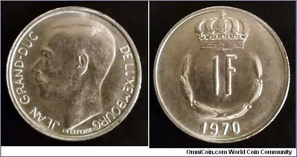 Luxembourg 1 franc. 1970
