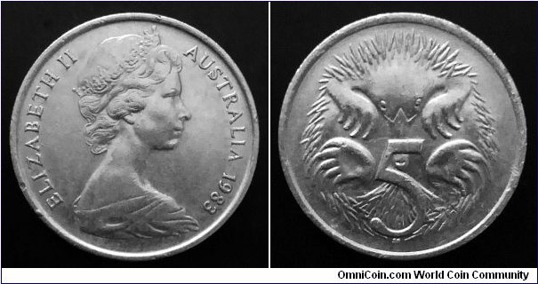 Australia 5 cents. 1983 (II)