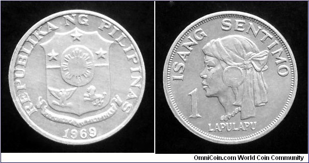 Philippines 1 sentimo. 1969 (II)