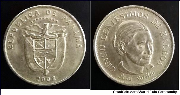 Panama 5 centesimos. 2008