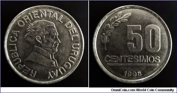 Uruguay 50 centesimos.
1998 (II)