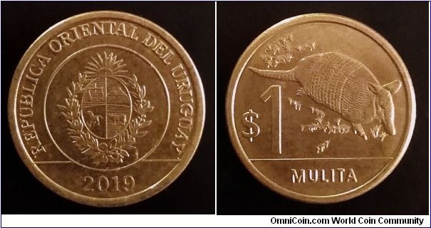 Uruguay 1 peso. 2019