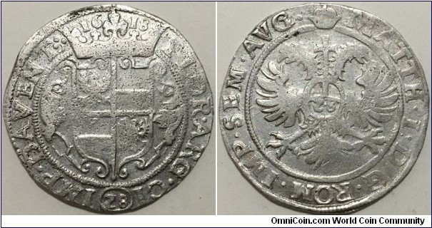 28 Stuivers (Holy Roman Empire / United Provinces of the Netherlands - City of Deventer / Emperor Matthias // SILVER / 19.4g / ⌀38.8mm)   