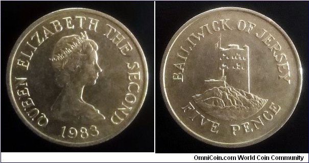 Jersey 5 pence. 1983