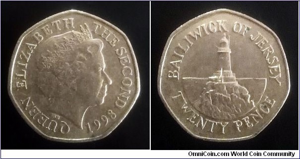 Jersey 20 pence. 1998 (II)