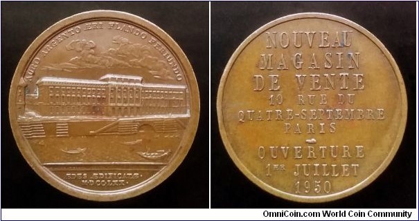 French token - Monnaie de Paris. Nouveau Magasin de Vente.