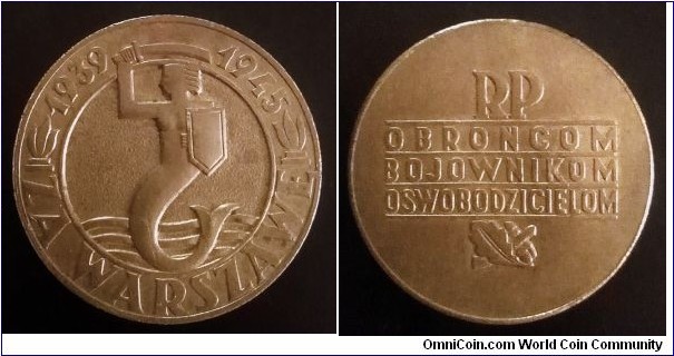 Medal for Warsaw 1939–1945.