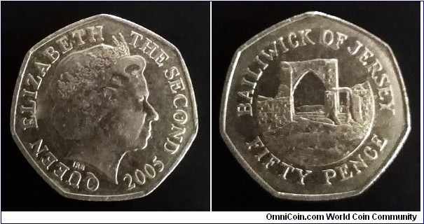 Jersey 50 pence. 2005