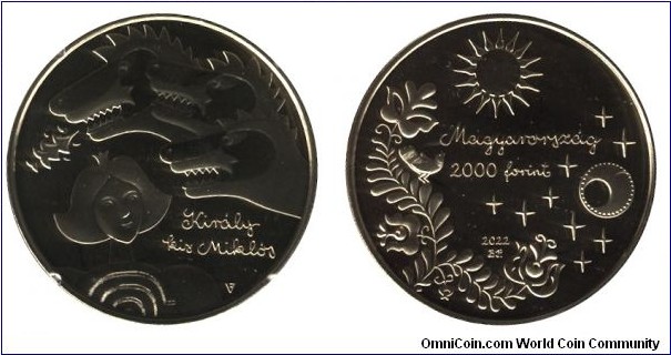 Hungary, 2000 forint, 2022, Cu-Ni-Zn, 16g, 34mm, Hungarian Folk Tales: 