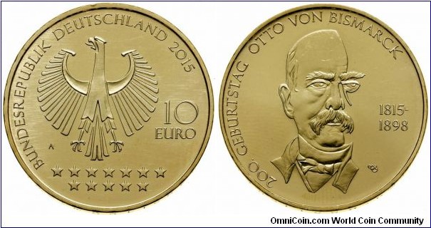 Germany 10 Euro - Otto von Bismarck