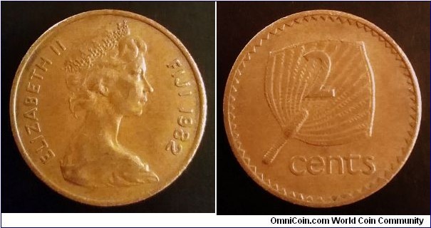 Fiji 2 cents. 1982