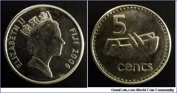 Fiji 5 cents. 2006