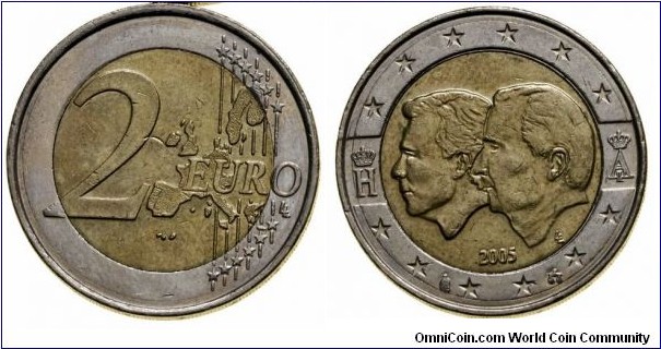 Belgium 2 Euro - Renewal of the Belgium-Luxembourg economic union.
