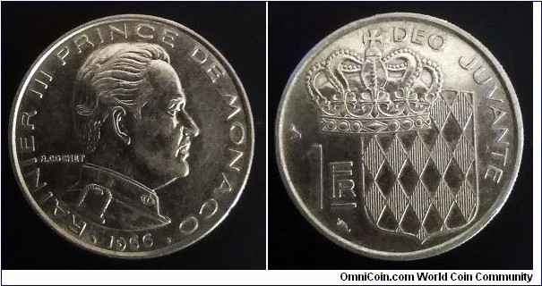 Monaco 1 franc. 1966
