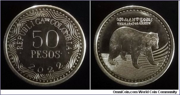 Colombia 50 pesos. 2022