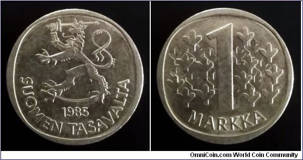 Finland 1 markka. 1985 N (II)