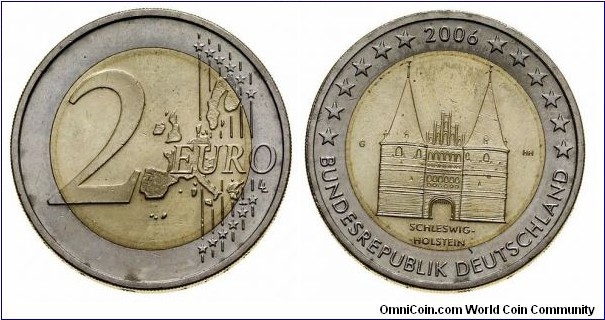 Germany 2 Euro - Schleswig-Holstein (G)