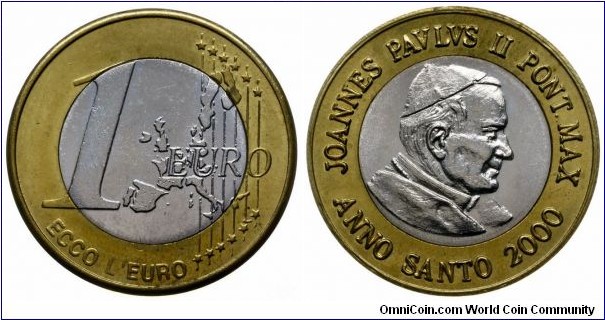 Vatican 1 Euro pattern.