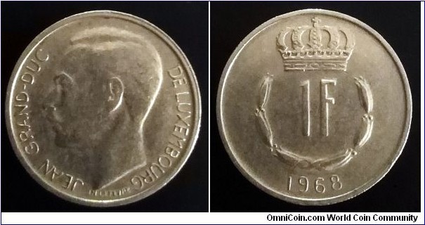 Luxembourg 1 franc. 1968 (III)