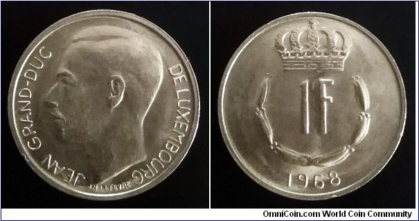 Luxembourg 1 franc. 1968 (IV)